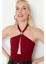 Trendyol Claret Red Knitted Body With Accessory Detail