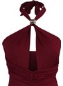 Trendyol Claret Red Knitted Body With Accessory Detail