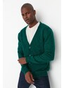 Trendyol Emerald Green Slim Fit Pocket Knitwear Cardigan