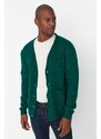 Trendyol Emerald Green Slim Fit Pocket Knitwear Cardigan