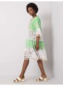 Fashionhunters Zelené boho šaty Nayeli