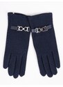 Yoclub Woman's Women's Gloves RES-0095K-195C Navy Blue