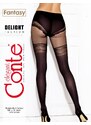 Dámské punčochy Conte CONTE_DELIGHT_Tights_with_imitation_fishnet_stockings_euro_packa