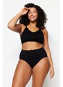 Trendyol Curve Black High Waist Seamless Briefs