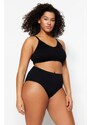 Trendyol Curve Black High Waist Seamless Briefs