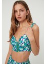 Trendyol Green Geometric Patterned Knitted Bustier