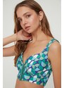 Trendyol Green Geometric Patterned Knitted Bustier