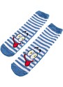 Shelvt Non-slip Kids Socks With Smile Stripes