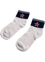 Children's socks Shelvt gray with asterisk