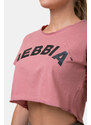 Nebbia Volný Fit & Sporty crop top old rose XS