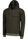 Trendyol Khaki Regular Fit Hooded Pocket Detail Cotton Sweatshirt