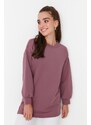 Trendyol Damson Crew Neck Basic Knitted Sweatshirt