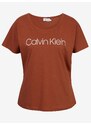 Calvin Klein Tričko Core Logo Open Neck - Dámské