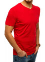 DStreet Červené pánské tričko bez potisku RX4464