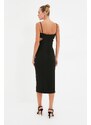 Trendyol Black Cut Out Detailed Stylish Evening Dress