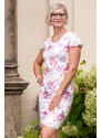 AGISS Šaty DONA - květované pouzdrové šaty