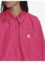 Tmavě růžová dámská lehká bunda adidas Originals Windbreaker - Dámské