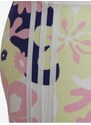 Růžovo-modré holčičí vzorované kraťasy adidas Originals Biker Shorts - unisex