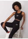 Fashionhunters Sportovní set Black Hailie FOR FITNESS