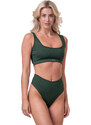 Nebbia Miami sporty bikini - vrchní díl 554 dark green S