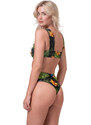 Nebbia High-energy retro bikini - vrchní díl 553 jungle green M