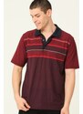 dewberry T0721 DEWBBERY MEN'S T-SHIRT-BURGUNDY