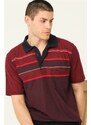 dewberry T0721 DEWBBERY MEN'S T-SHIRT-BURGUNDY