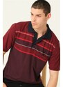 dewberry T0721 DEWBBERY MEN'S T-SHIRT-BURGUNDY