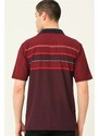 dewberry T0721 DEWBBERY MEN'S T-SHIRT-BURGUNDY