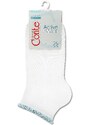 Conte Woman's Socks 035 White-Light Blue