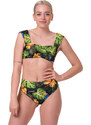 Nebbia High-energy retro bikini - vrchní díl 553 jungle green M