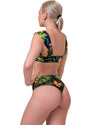 Nebbia High-energy retro bikini - vrchní díl 553 jungle green M