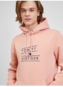 Meruňková pánská mikina s kapucí Tommy Hilfiger - Pánské