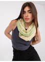 Fashionhunters Zelený a zlatý lesklý šátek
