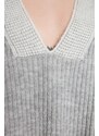 Trendyol Gray Soft Textured Oversized Collar Detailed Knitwear Sweater