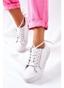 BIG STAR SHOES Women's Leather Sneakers BIG STAR II274055 White