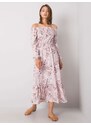 Fashionhunters Špinavé růžové španělské šaty od Adaline RUE PARIS
