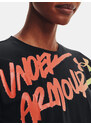 Under Armour Tričko Live Chroma Graphic Tee-BLK - Dámské