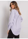 Fashionhunters Světle fialová dámská klasická košile od Novarra RUE PARIS