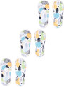 Yoclub Kids's Girls' Ankle No Show Boat Socks Patterns 3-pack SKB-42/3PAK/GIR/001