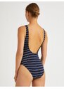 Koton Striped Swimsuit Window Detailed