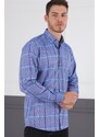 dewberry G716 DERBERRY MEN'S SHIRT-BLUE