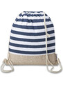 Semiline Woman's Backpack L2022-1 White/Navy Blue