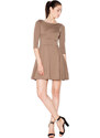 Venaton Woman's Dress VT077 Mocca