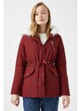 Koton Women's Claret Red Parka