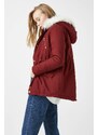 Koton Women's Claret Red Parka