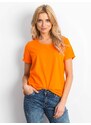 Fashionhunters Fluo oranžové tričko Transformative