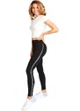 Yoclub Woman's Women's Leggings Gaiters Side Stripe High Waisted ULD-0002K-A400