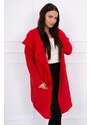 Kesi Pelerína s volnou kapucí červená