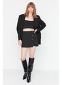 Trendyol Black Woven Shorts Skirt